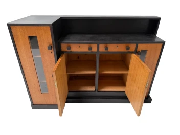 Oak Modernist Art Deco Sideboard or Credenza by Cor Alons, 1927